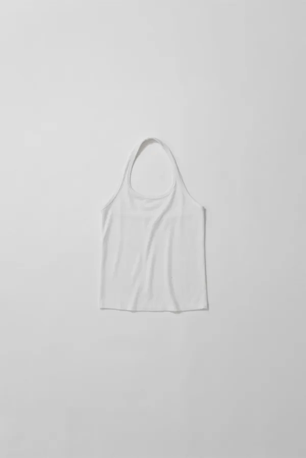 2nd) a halter cami (off white)
