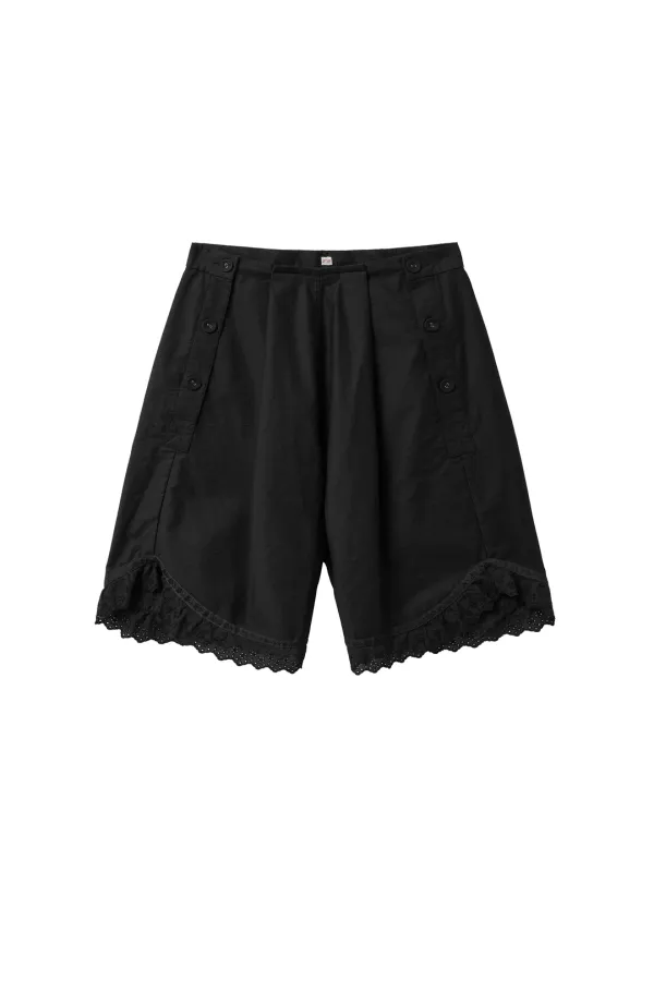 Via Eden cotton shorts (Black)