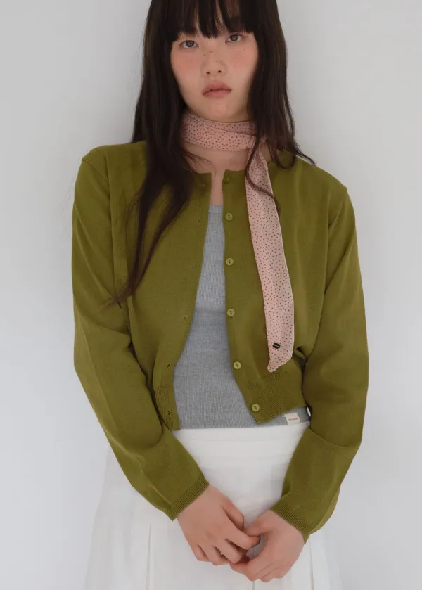 PATTERN SHEER SCARF - PINK DOT