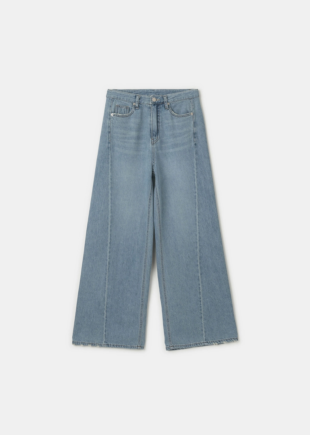 더라이 Line Wide Denim Pants(Mid Blue) 상품 이미지 1