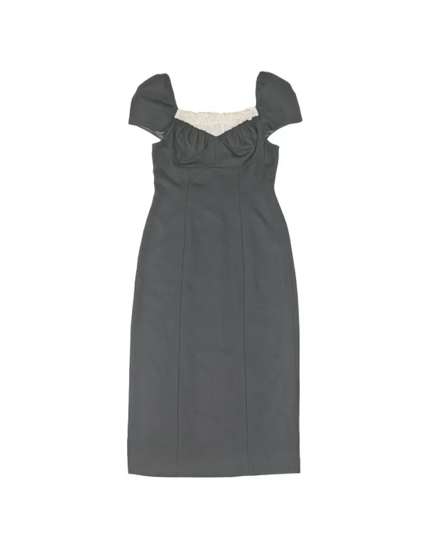 flétta 146 Whipped Cream Dress_Gray
