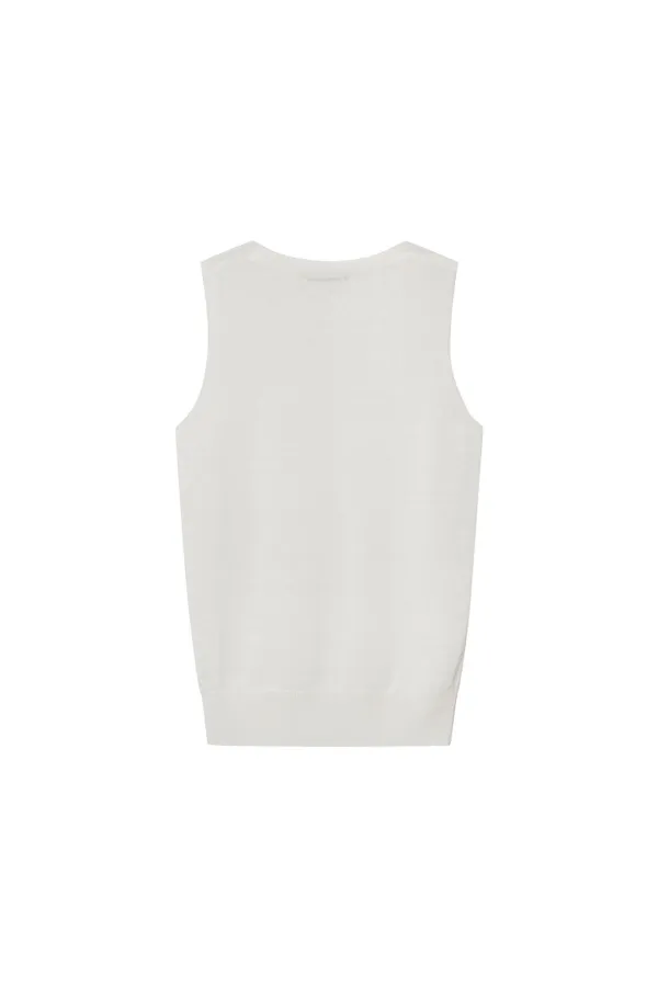 LENA KNIT VEST [IVORY]
