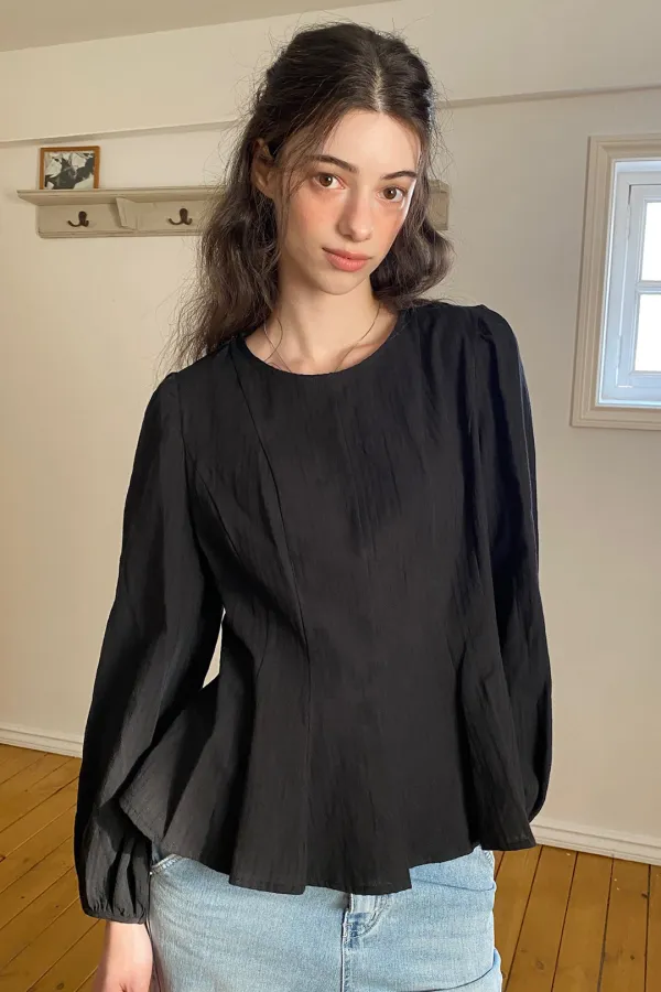 (11차 리오더) Wonder Blouse / Black