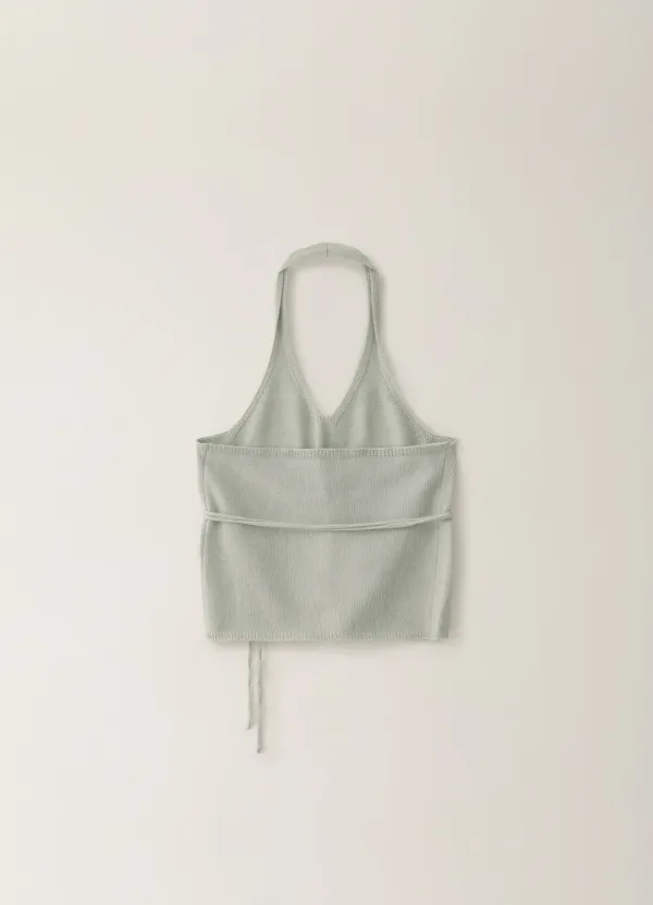 Halterneck String Knit Sleeveless - Melon