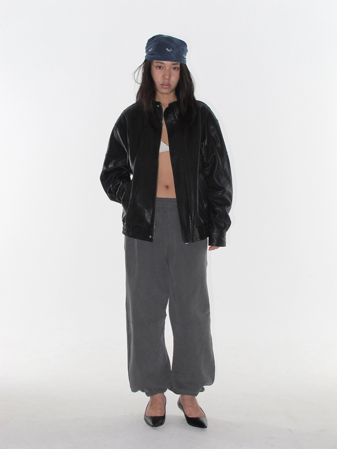 쏘딩키브레드 Denver Black Leather Jacket 상품 이미지 1