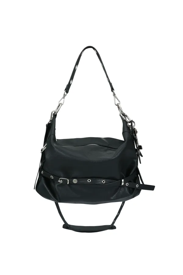 [3차 재입고] 슬라우치 백 & 키링 세트 slouchy bag (black) & keyring set
