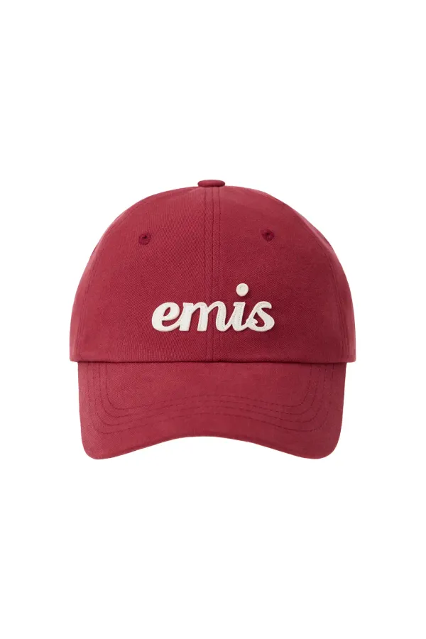 APPLIQUE BALL CAP-RED