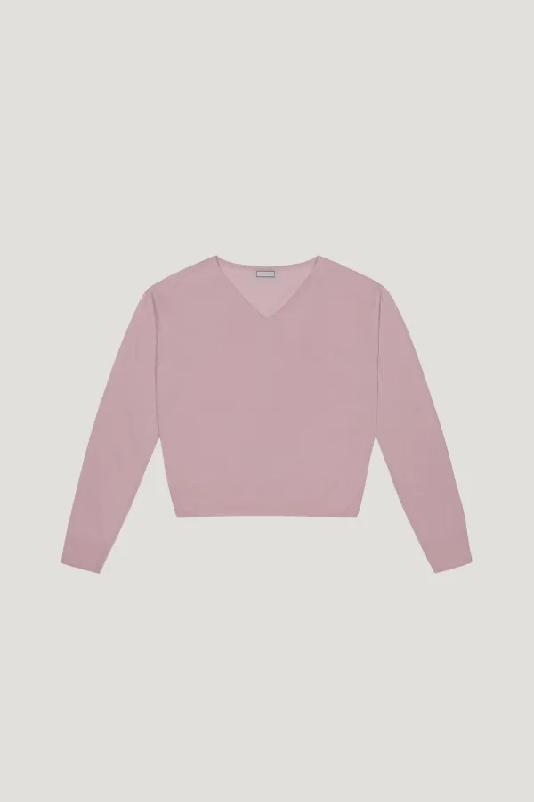 Mellow V-Neck  Knit (pink)