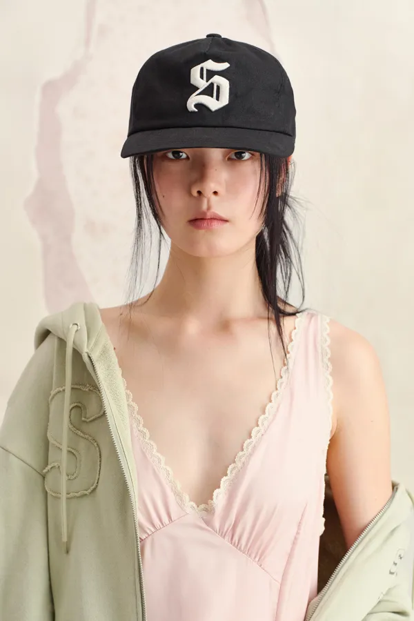 S SYMBOL BALL CAP, BLACK