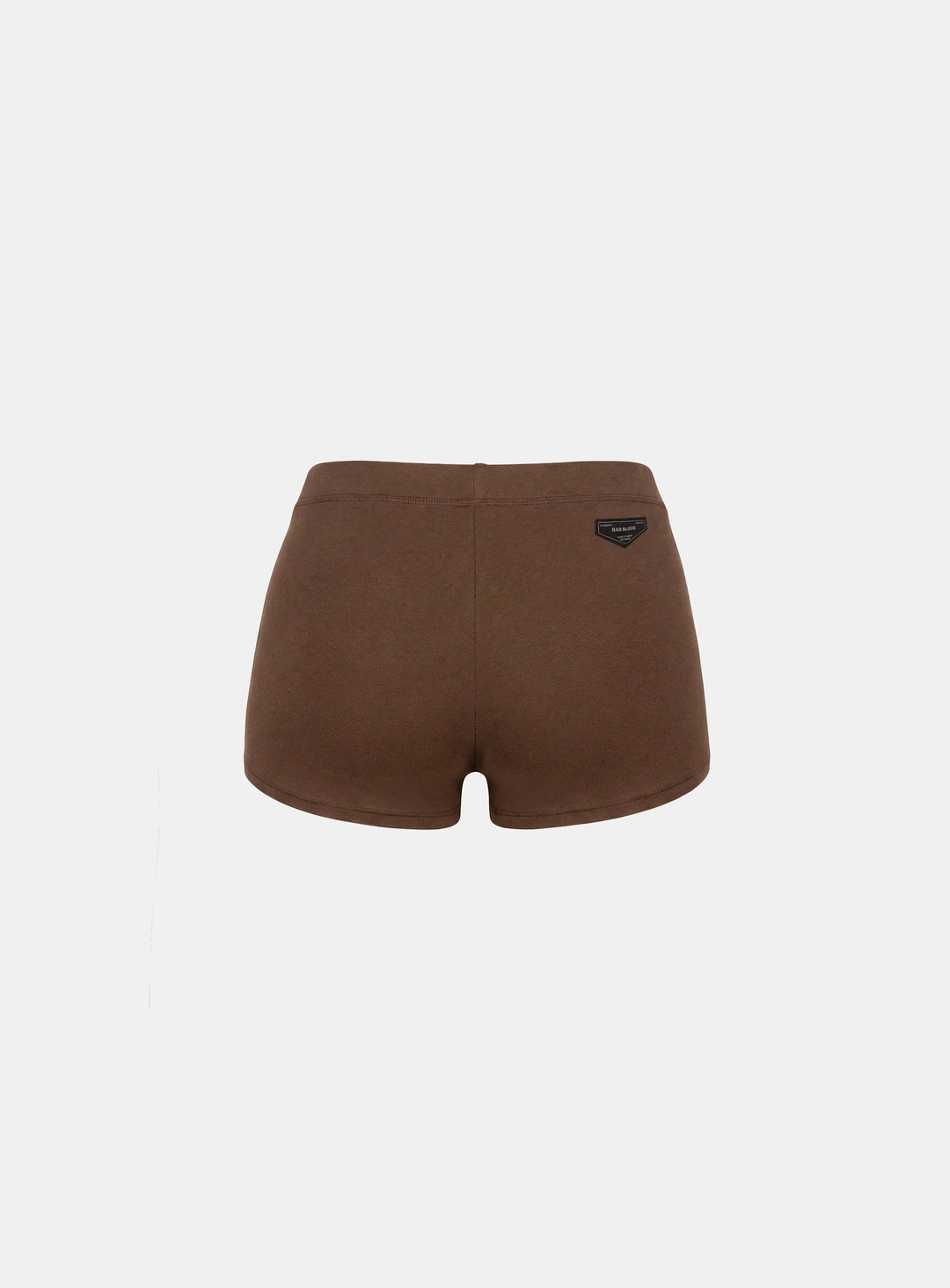배드블러드 [w-pts26-033] BS Cotton Jersey Micro Shorts - Brown 상품 이미지 2