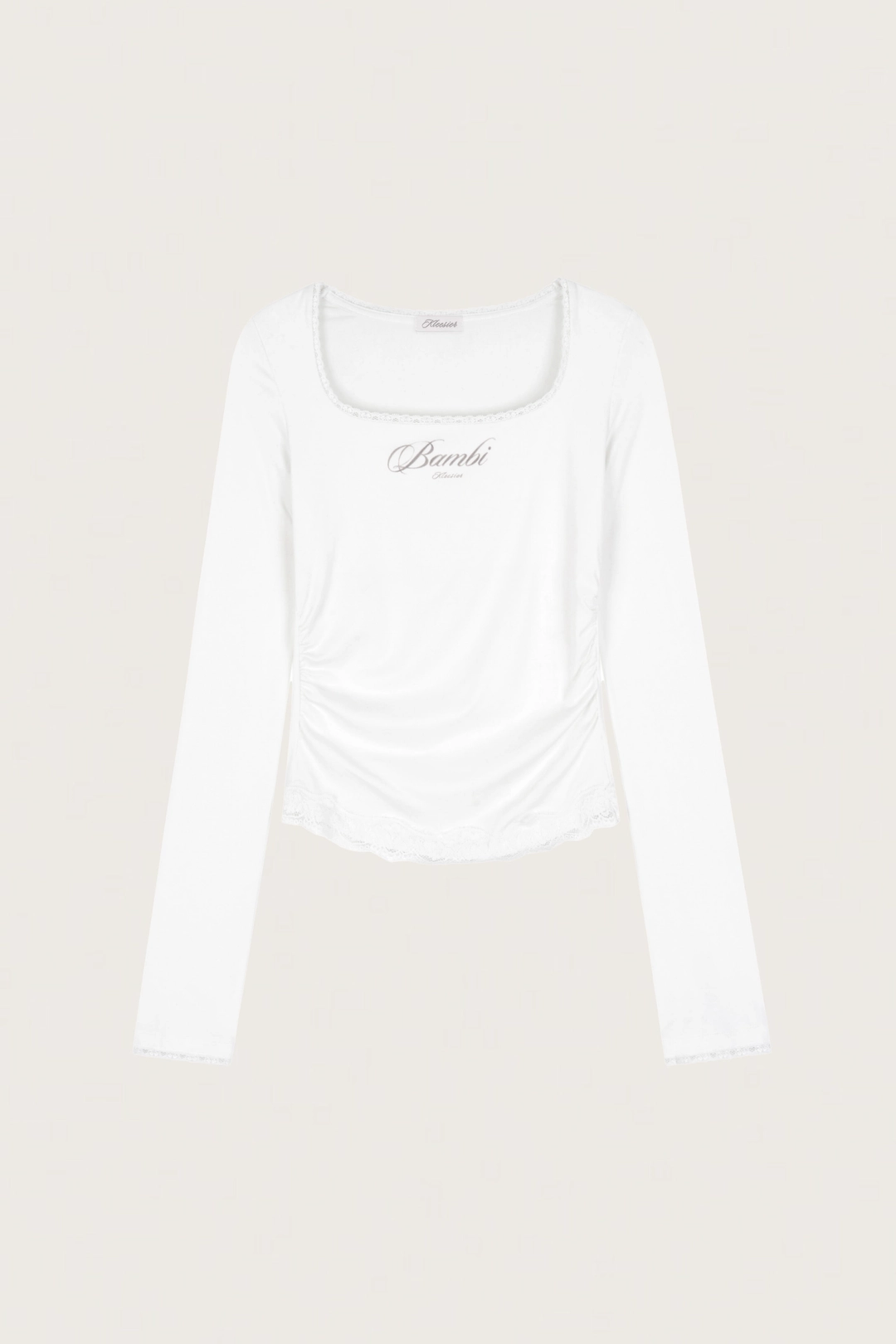 클리시어 Pure Bambi Lace Top, White 상품 이미지 1