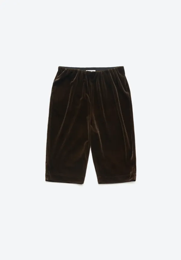 VELOUR CAPRI PANTS