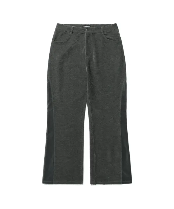 velour bootscut pants[grey]