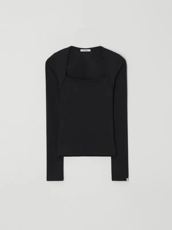 Soft Layer Sleeve Tee (Black)