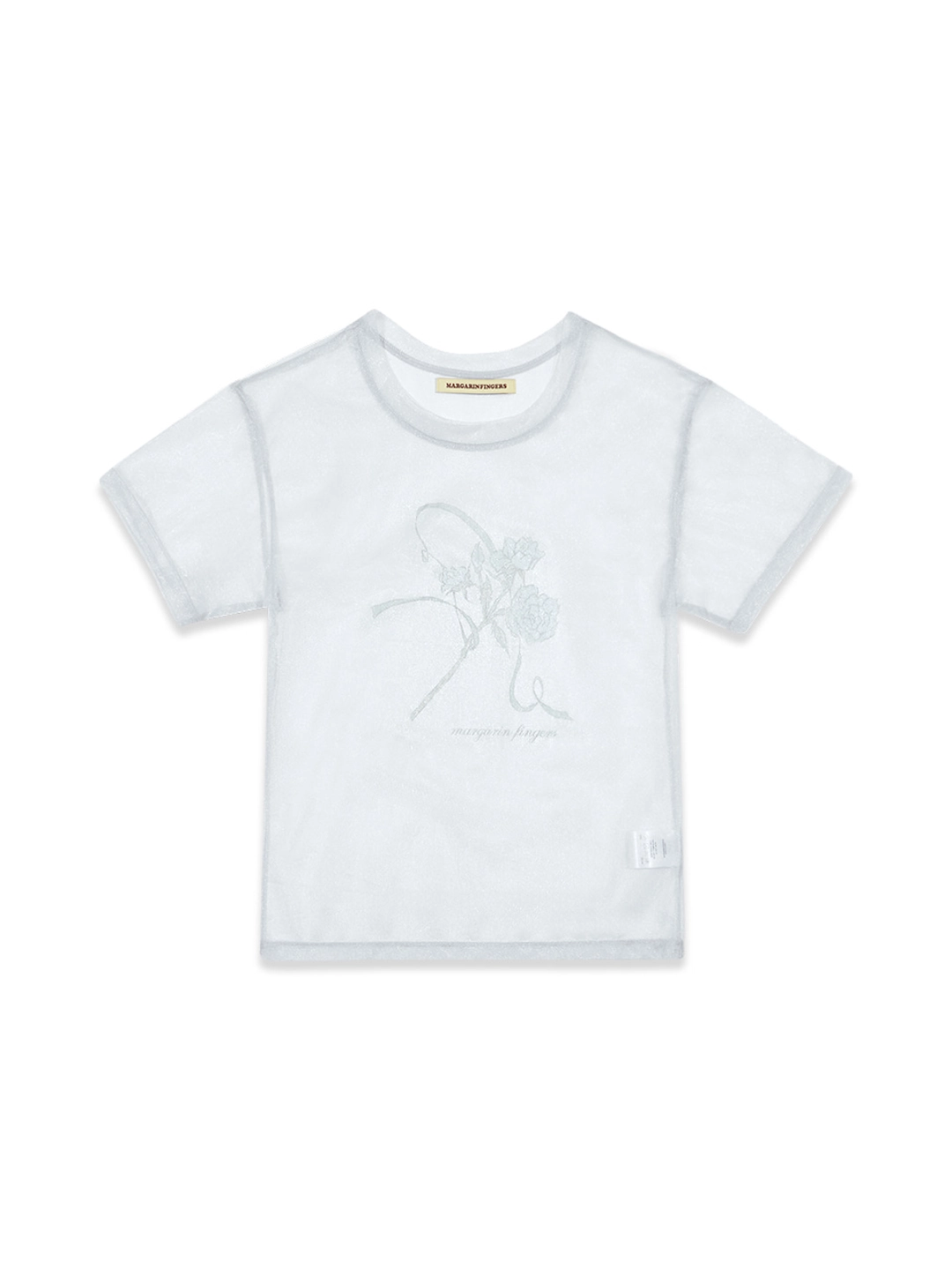 마가린핑거스 ROSE MESH T-SHIRT (LIGHT BLUE) 상품 이미지 3
