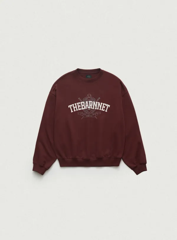 Somber Logo Sweat Shirt_Burgundy