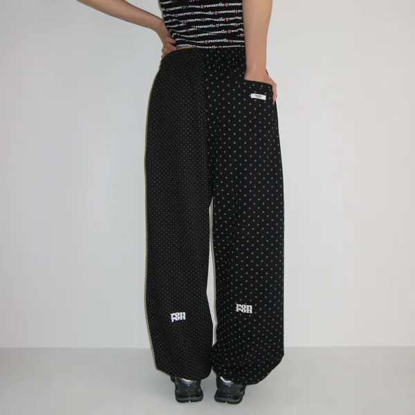 MINI LOGO SWEAT JOGGER PANTS BLACK DOT