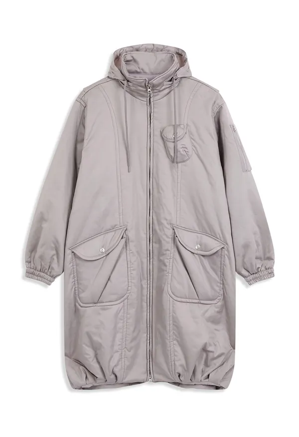 CARGO LONG COAT, GRAY