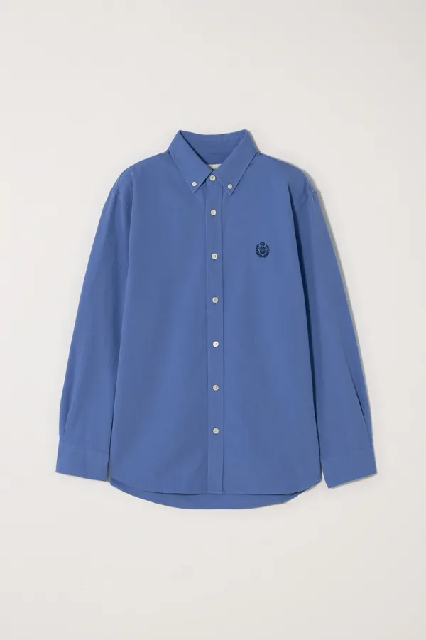 UNISEX CLASSIC BOYFRIEND SHIRT CERULEAN BLUE_UDSH6A103B2