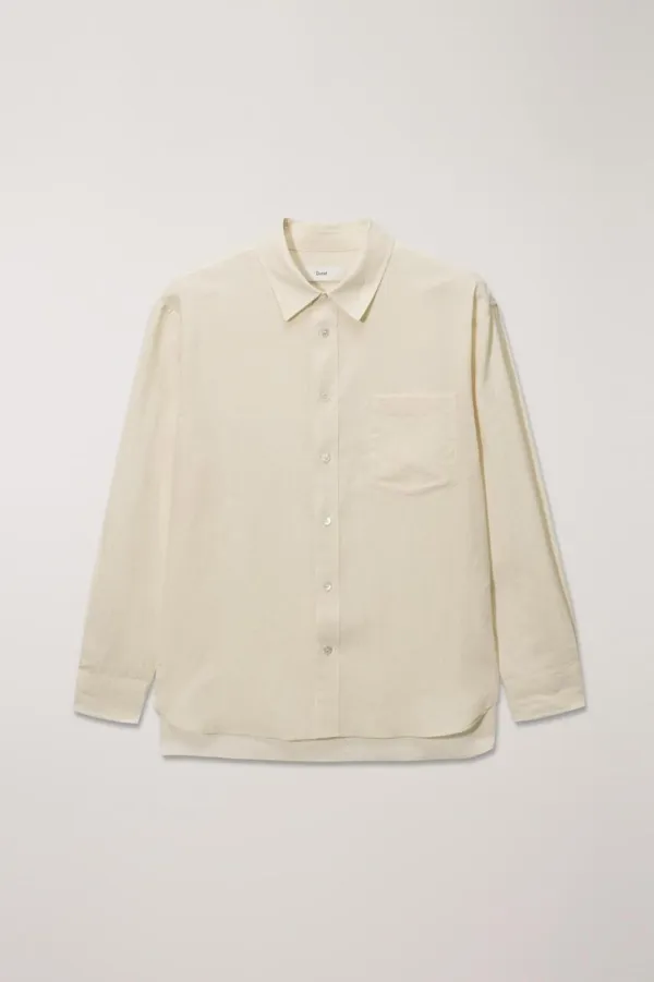UNISEX CLASSIC LINEN SHIRT BUTTER