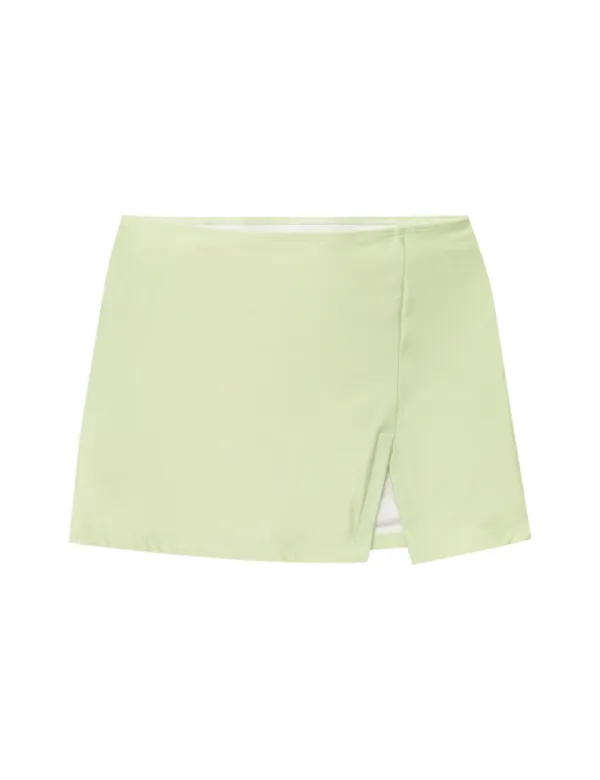 SLIT SKIRT_LIME_1차