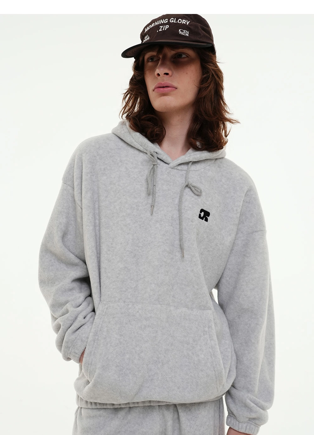 센토르 CENTAUR FLEECE HOODIE_GREY 상품 이미지 3