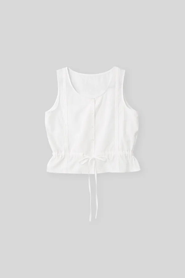 Salt string blouse (white)