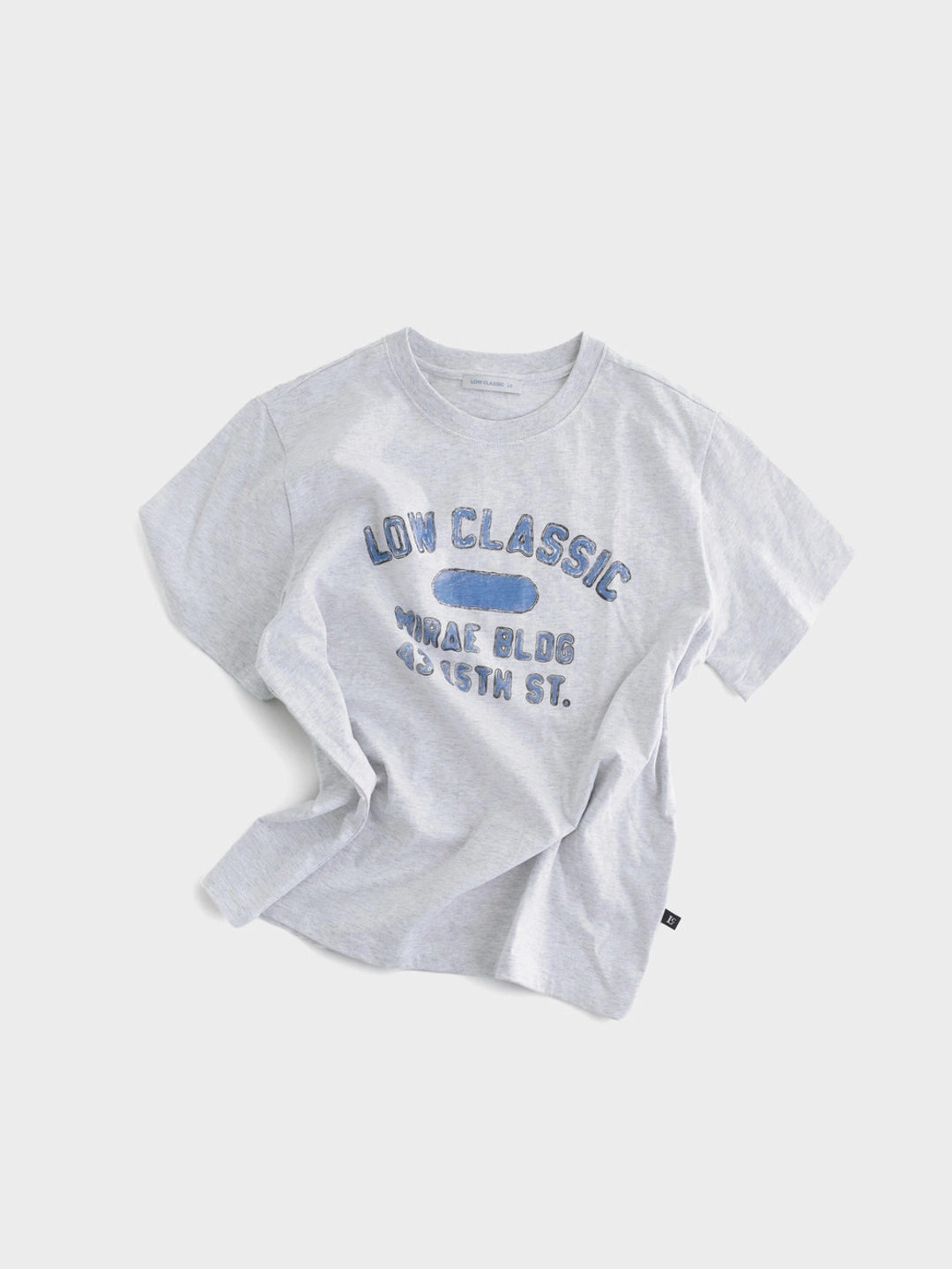 로우클래식 [Exclusive] Mirae Basic Tee_Light Melange Grey 상품 이미지 3