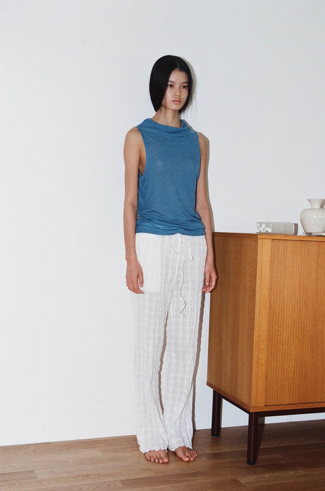토콜 wrinkle cotton pants - ivory 상품 이미지 2