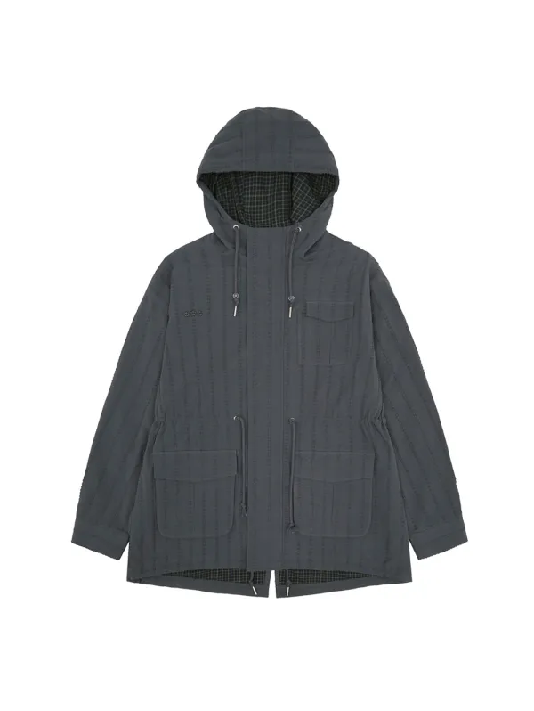 STAR BUTTON FIELD JACKET [CHARCOAL]