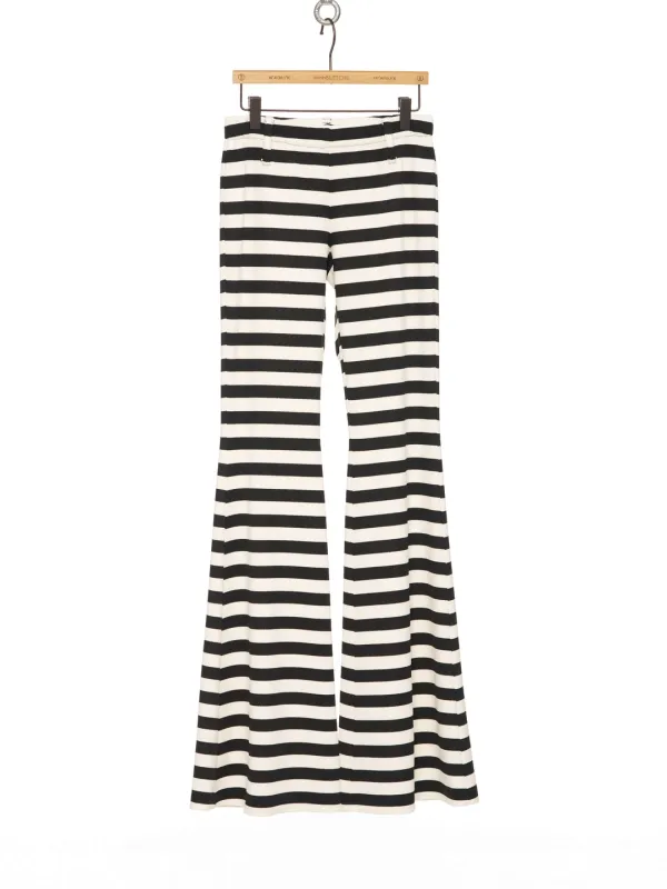 PF25 STRIPE BELL-BOTTOM JERSEY PANTS