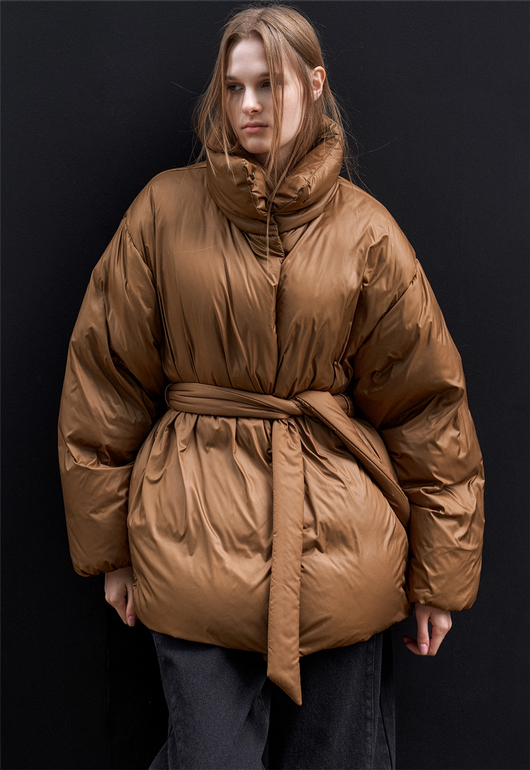 아뜰리에 나인 (JP-579)REFINED BELTED DOWN JUMPER S 상품 이미지 3