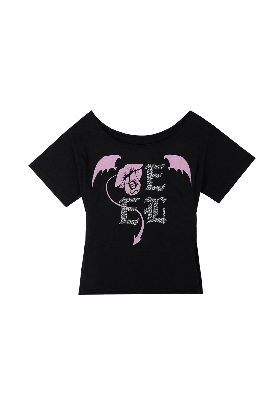 와이이이엘 GRAPHICS BOATNECK TOP BLACK 상품 이미지 3
