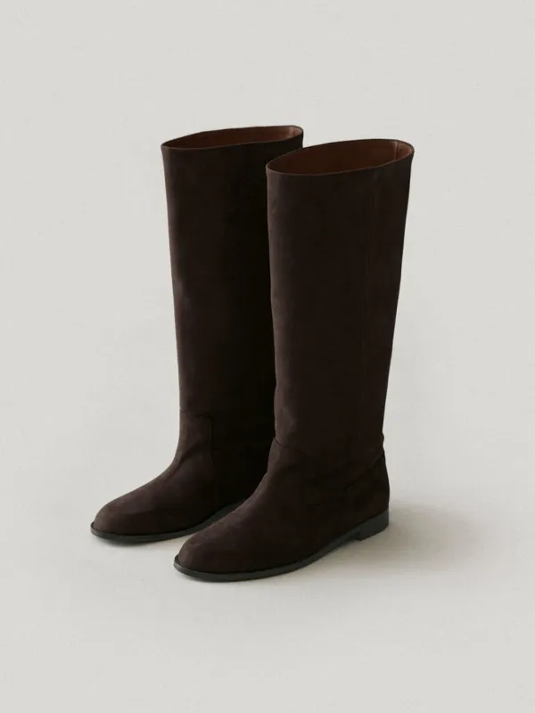 Holmes Knee Boots Chocolate