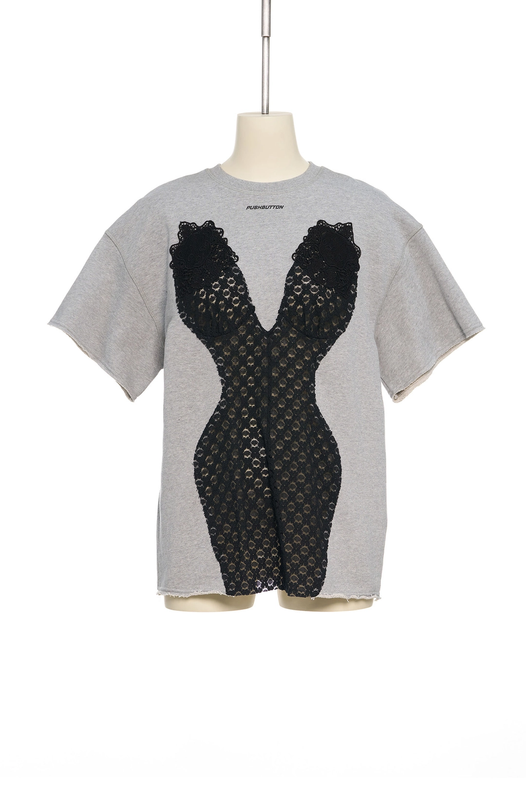 푸쉬버튼 PF25 GRAY BUSTIER LAYERED TOP 상품 이미지 2