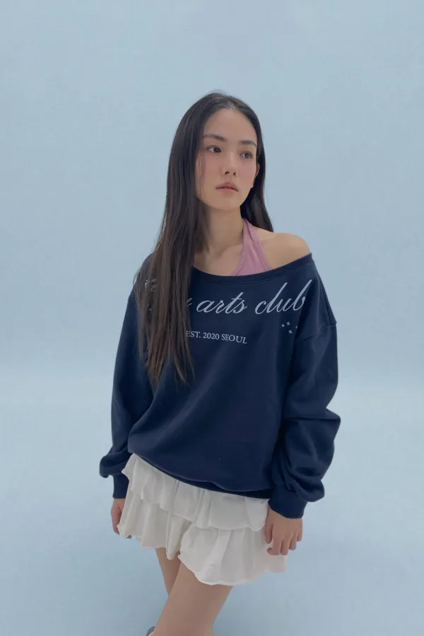 (2차 리오더/예약배송) LILISU sweat shirts / Dark Navy