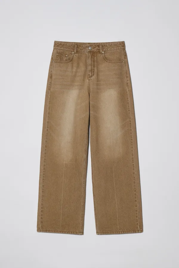 COLOR DYEING JEAN [BROWN]