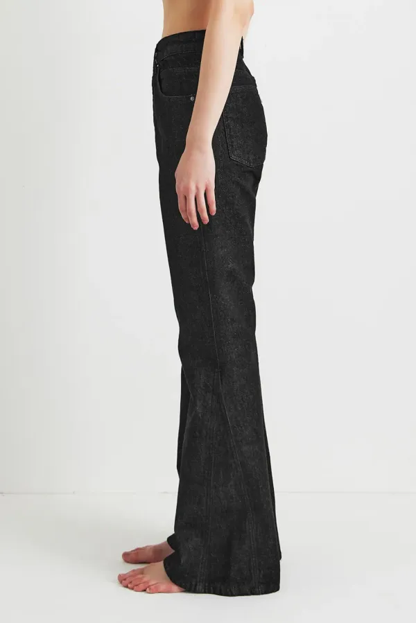 Structured Flared Denim Pants (Women)