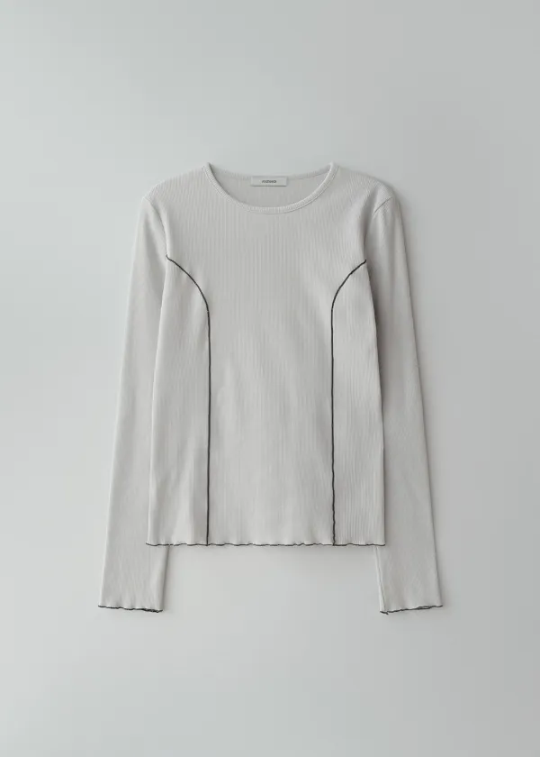 Mori line long sleeve (ligth gray)