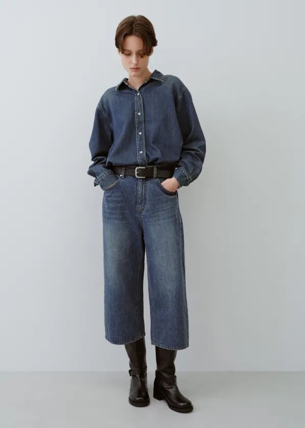 Culotte denim (middle blue)