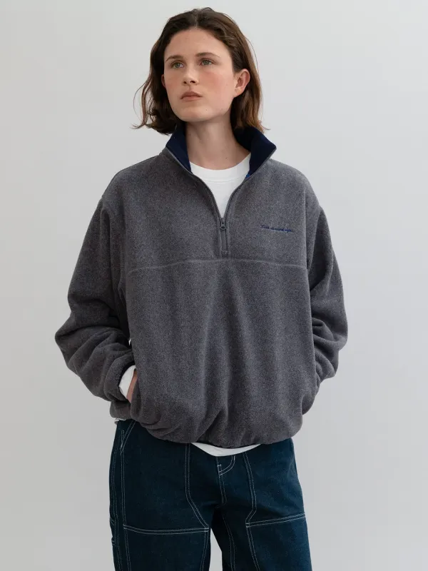 Sierra fleece anorak_charcoal