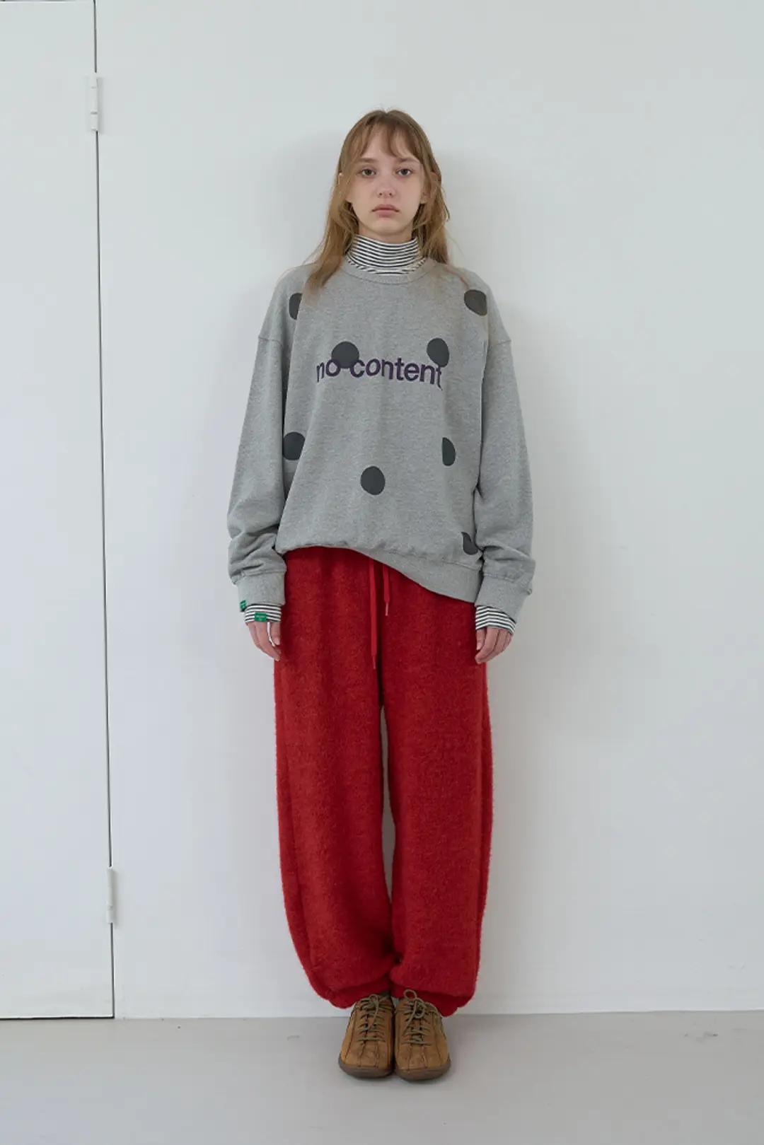 노컨텐츠 120. Acrylic Terry pants _ Red 상품 이미지 1