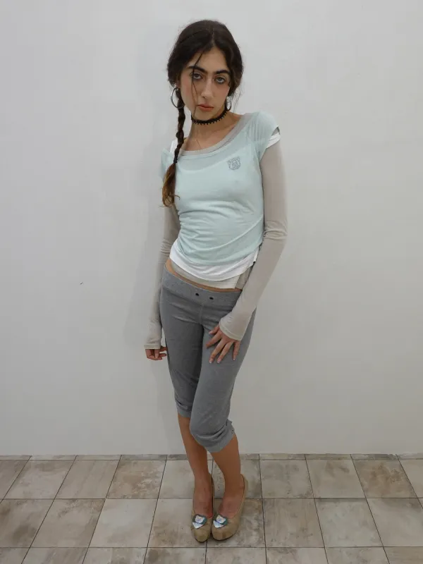 Lazy Layered Tee Mint