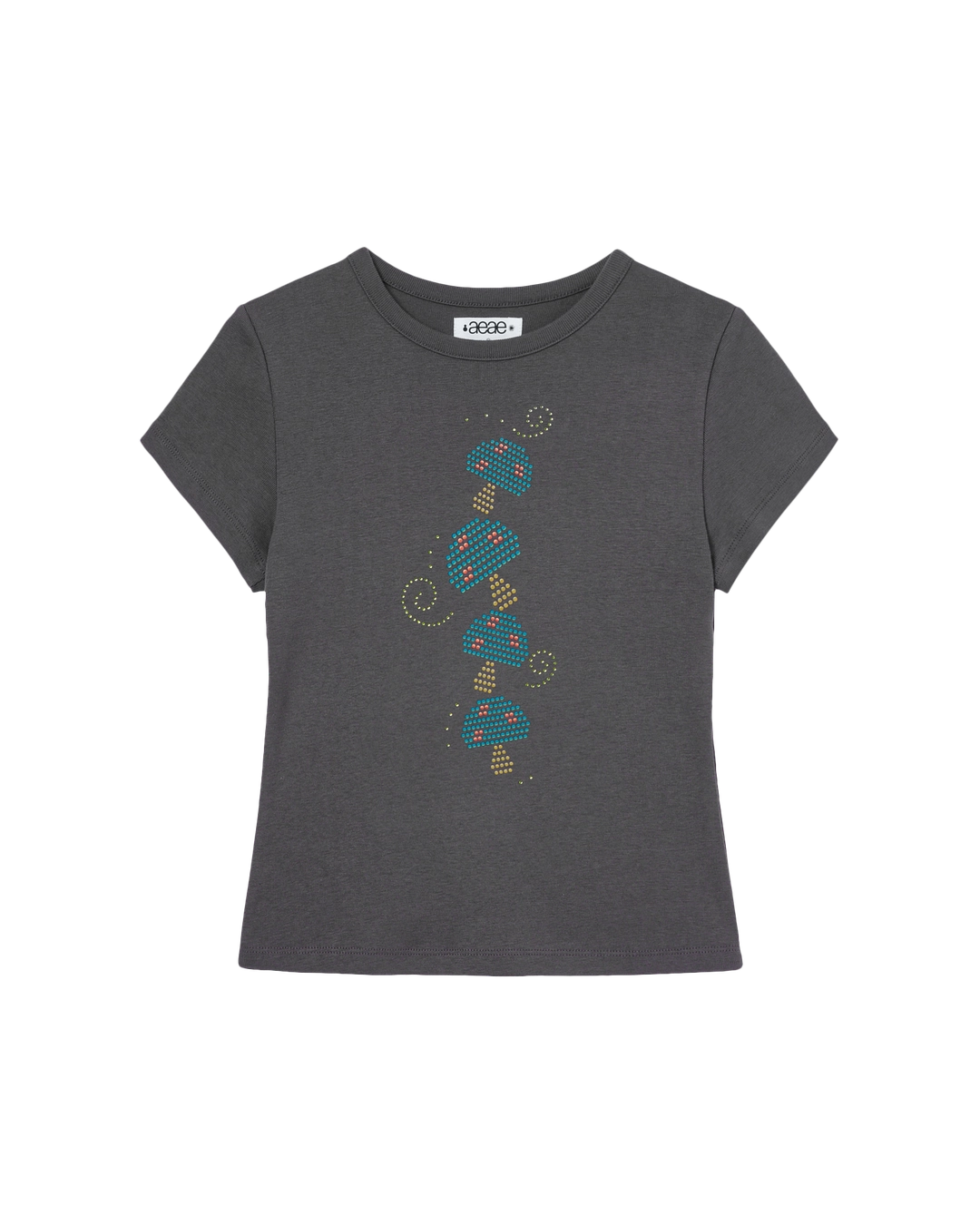 에이이에이이 MUSHROOM HOTFIX TEE [CHARCOAL] 상품 이미지 1