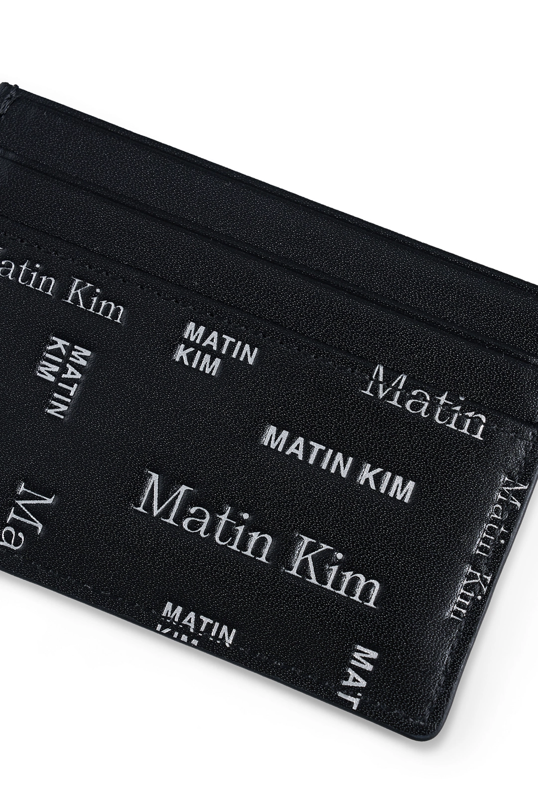 마뗑킴 MATIN ALL-OVER LOGO CARD WALLET IN BLACK 상품 이미지 3