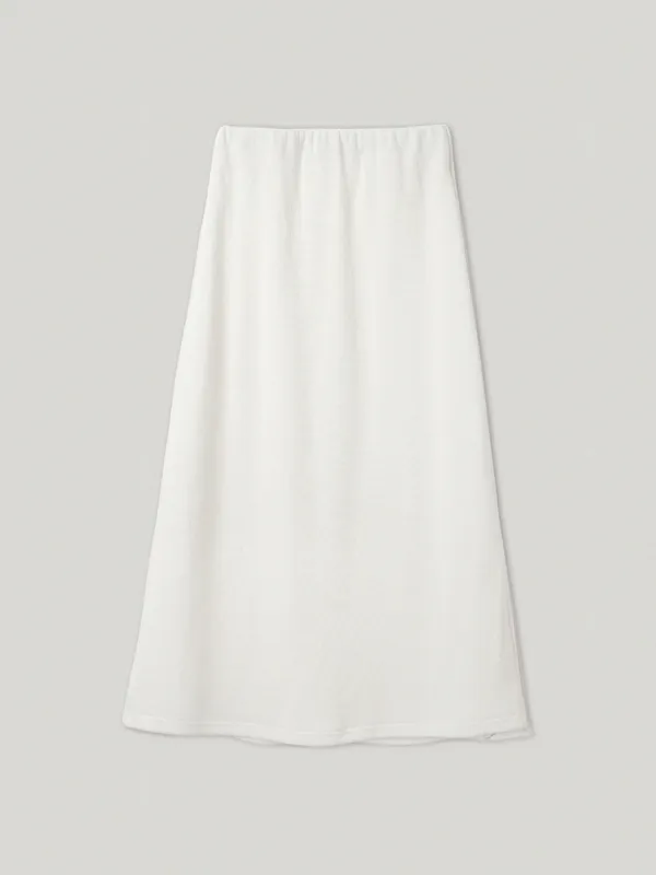 Bare Waffle Skirt Ivory