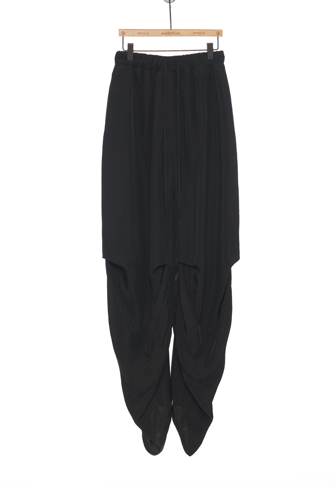 푸쉬버튼 SS25 BLACK RELAXED TUCKED PANTS 상품 이미지 1