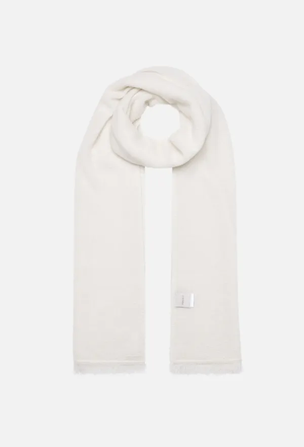 Cashmere Link Plain Muffler (Ivory)