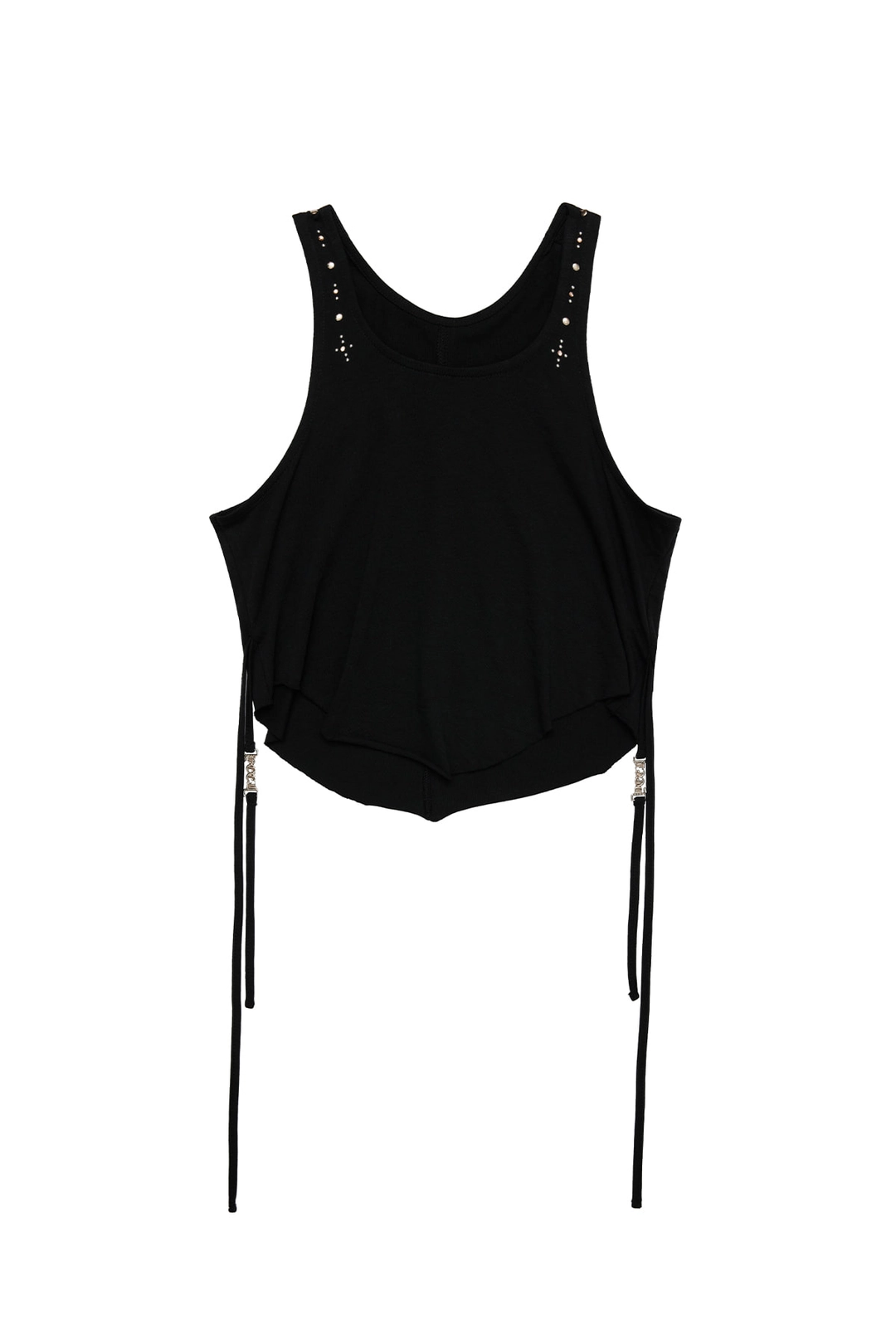 와이이이엘 SIDE STRING TANK TOP BLACK 상품 이미지 1