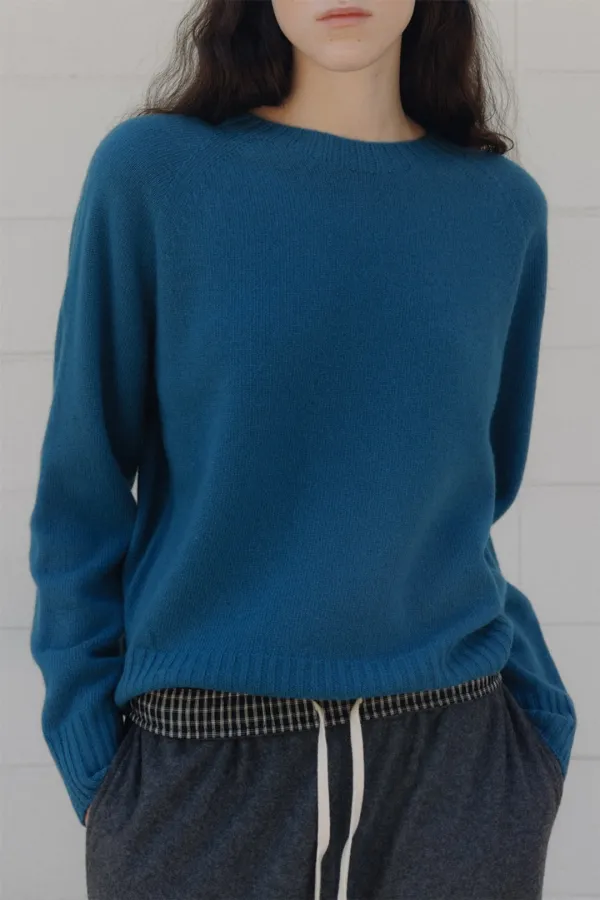 Leto round knit (blue)